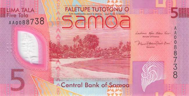 Samoa 5 Tala p.47 2023